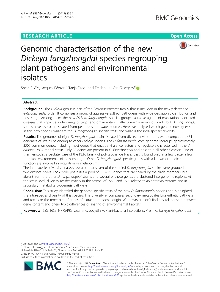 Genomic characterisation of... (cover)