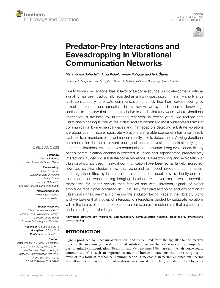 Predator-prey interactions ... (cover)