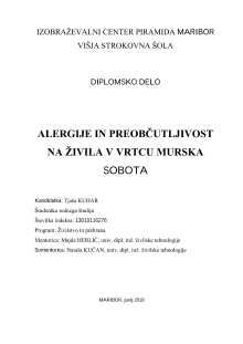 Alergije in preobčutljivost... (cover)