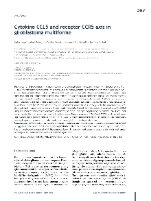Cytokine CCL5 and receptor ... (naslovnica)