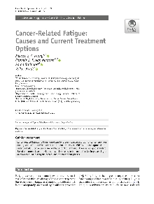 Cancer-related fatigue; Ele... (naslovnica)