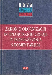 Zakon o organizaciji in fin... (naslovnica)