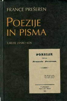 Poezije in pisma (naslovnica)