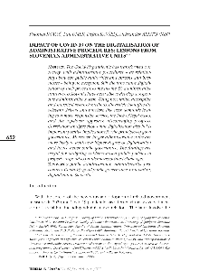 Impact of Covid-19 on the d... (naslovnica)