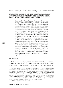 Impact of Covid-19 on the d... (naslovnica)