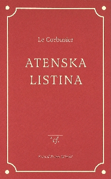 Atenska listina; La charte ... (cover)