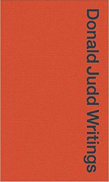 Donald Judd : writings (naslovnica)