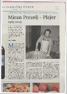 Miran Prezelj - Plajer : (1... (naslovnica)