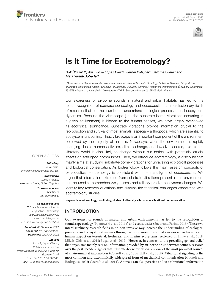 Is it time for ecotremology... (cover)