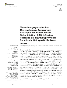 Motor imagery and action ob... (cover)
