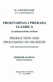 Дигитални садржај dCOBISS (Zbornik radova = Proceedings / 61. savetovanje Proizvodnja i prerada uljarica sa međunarodnim učešćem = 61st Conference Production and Processing of Oilseeds with international participation, Herceg Novi, 12-17. jul 2020. ; [urednik, editor Savet tehnologa])