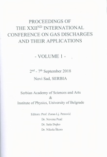 Дигитални садржај dCOBISS (Proceedings of the XXIInd International Conference on Gas Discharges and their Applications : 2nd - 7th September 2018 Novi Sad, Serbia. Vol. 1)