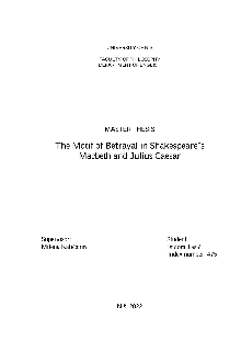 Дигитални садржај dCOBISS (The motif of betrayal in Sakespeare's 