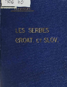 Les Serbes, Croates et Slov... (naslovna strana)