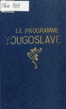 Le programme Yougoslave : (... (cover)
