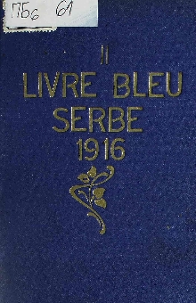 Deuxième livre bleu serbe :... (cover)